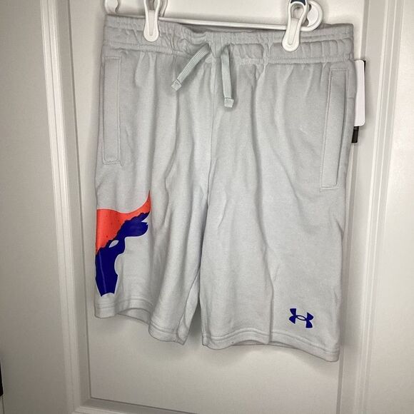 NWT‎ Boys Under Armour Project Rock TerryShorts Large - Picture 1 of 3